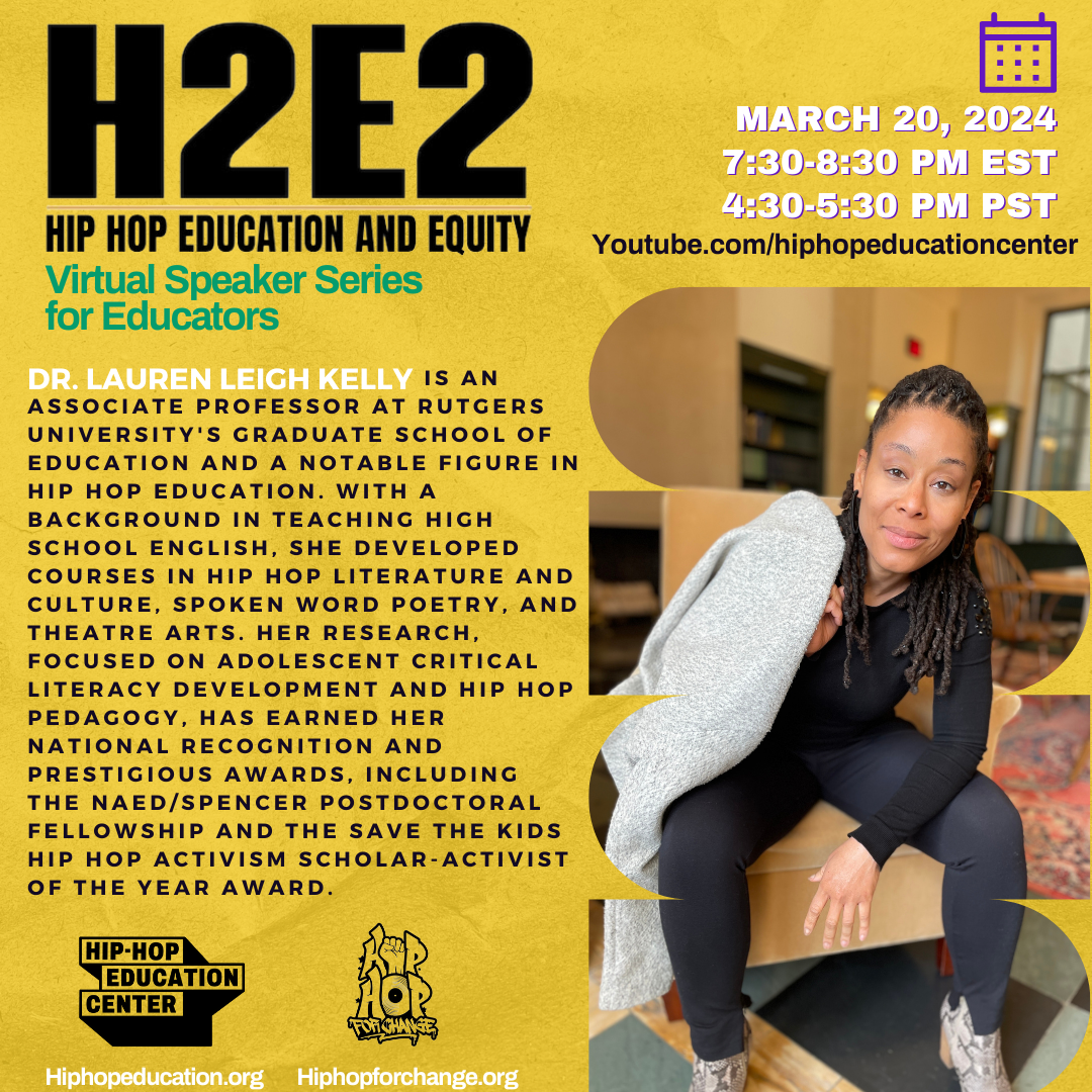 Hip-Hop Education and Equity Virtual Speaker Series